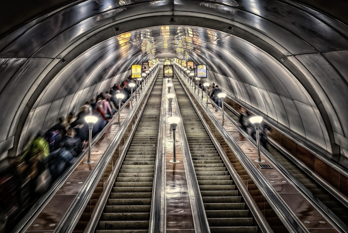 Shanghai Subway Station Interior