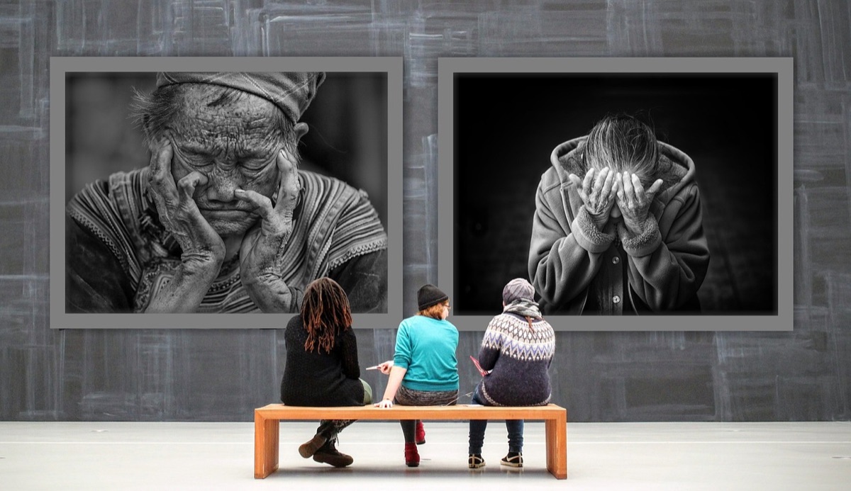 instalação de arte digital em galeria